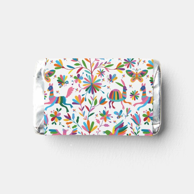  Mexican Otomi Style Bright Pattern Hershey's Miniatures (Back)