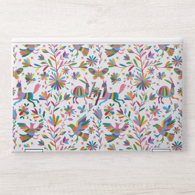  Mexican Otomi Style Bright Pattern HP Laptop Skin (Front)