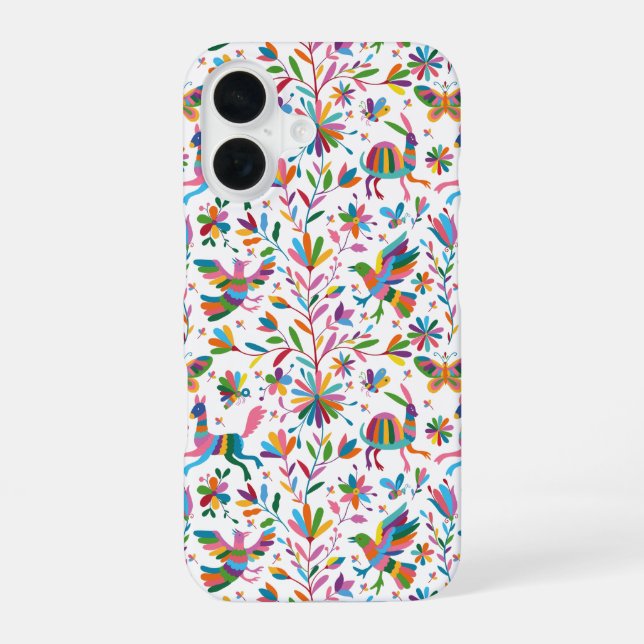  Mexican Otomi Style Bright Pattern iPhone Case (Back)