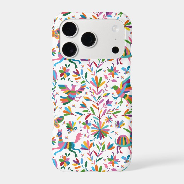  Mexican Otomi Style Bright Pattern Iphone Case (Back)
