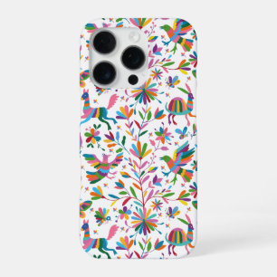 Mexican Otomi Style Bright Pattern iPhone 16 Pro Case