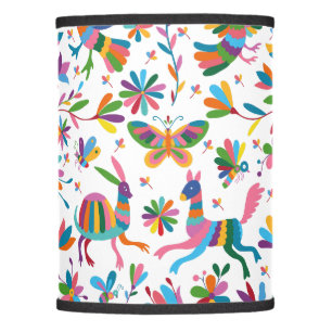 Mexican Otomi Style Bright Pattern Lamp Shade