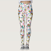 Mexican Otomi Style Bright Pattern