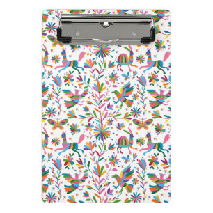 Mexican Otomi Style Bright Pattern Mini Clipboard