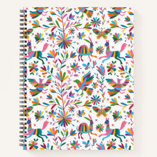 Mexican Otomi Style Bright Pattern Notebook