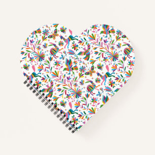Mexican Otomi Style Bright Pattern Notebook