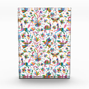  Mexican Otomi Style Bright Pattern Photo Block