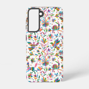  Mexican Otomi Style Bright Pattern Samsung Galaxy S21 Case