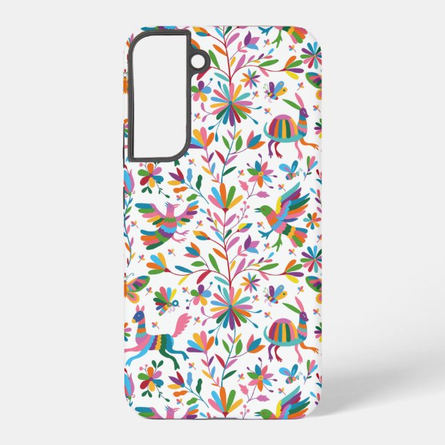  Mexican Otomi Style Bright Pattern Samsung Galaxy Case (Back)