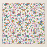 Mexican Otomi Style Bright Pattern Scarf<br><div class="desc">Colorful Mexican Traditional Textile Embroidery Style.  Composition with birds,  flowers,  branches and animals</div>
