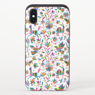 Mexican Otomi Style Bright Pattern iPhone X Slider Case