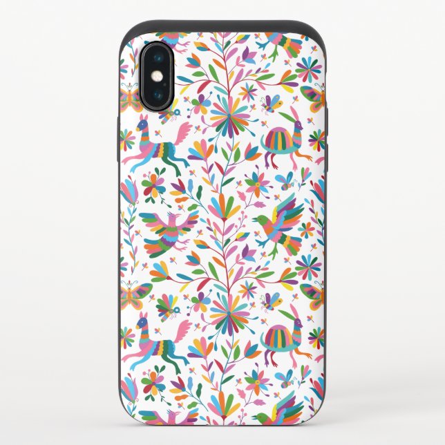  Mexican Otomi Style Bright Pattern Uncommon iPhone Case (Back)