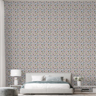 Mexican Otomi Style Bright Pattern Wallpaper