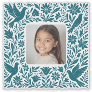 Mexican Otomí Tenango Talavera with Photo Sticker