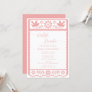 Mexican Papel Picado Cielito Lindo Baby Shower Invitation
