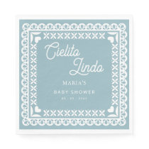 Mexican Papel Picado Cielito Lindo Baby Shower Napkins