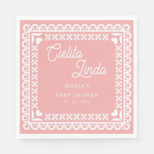 Mexican Papel Picado Cielito Lindo Baby Shower Napkins