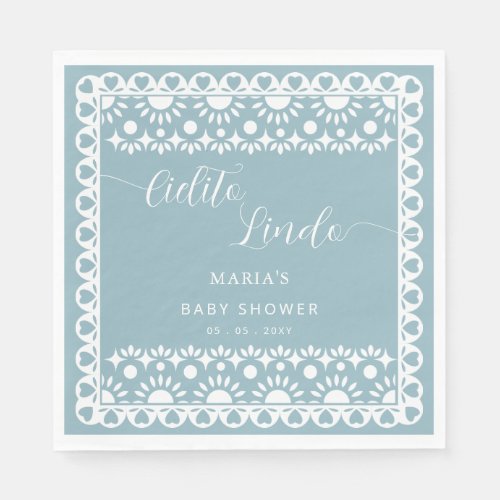 Mexican Papel Picado Cielito Lindo Baby Shower Napkins