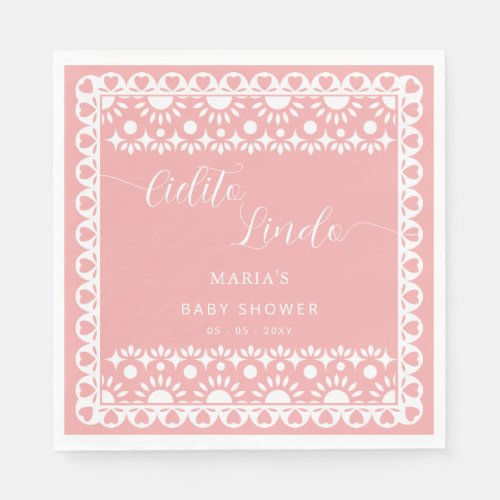 Mexican Papel Picado Cielito Lindo Baby Shower Napkins