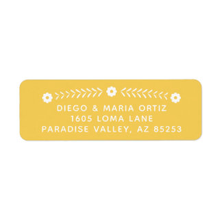 Mexican Papel Picado Return Address Labels