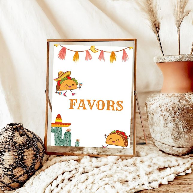 Mexican Party Fiesta Favors Sign Baby Shower (Creator Uploaded)