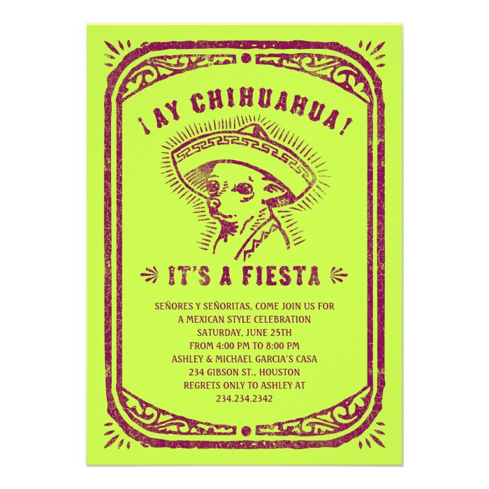 Mexican Party Invitations