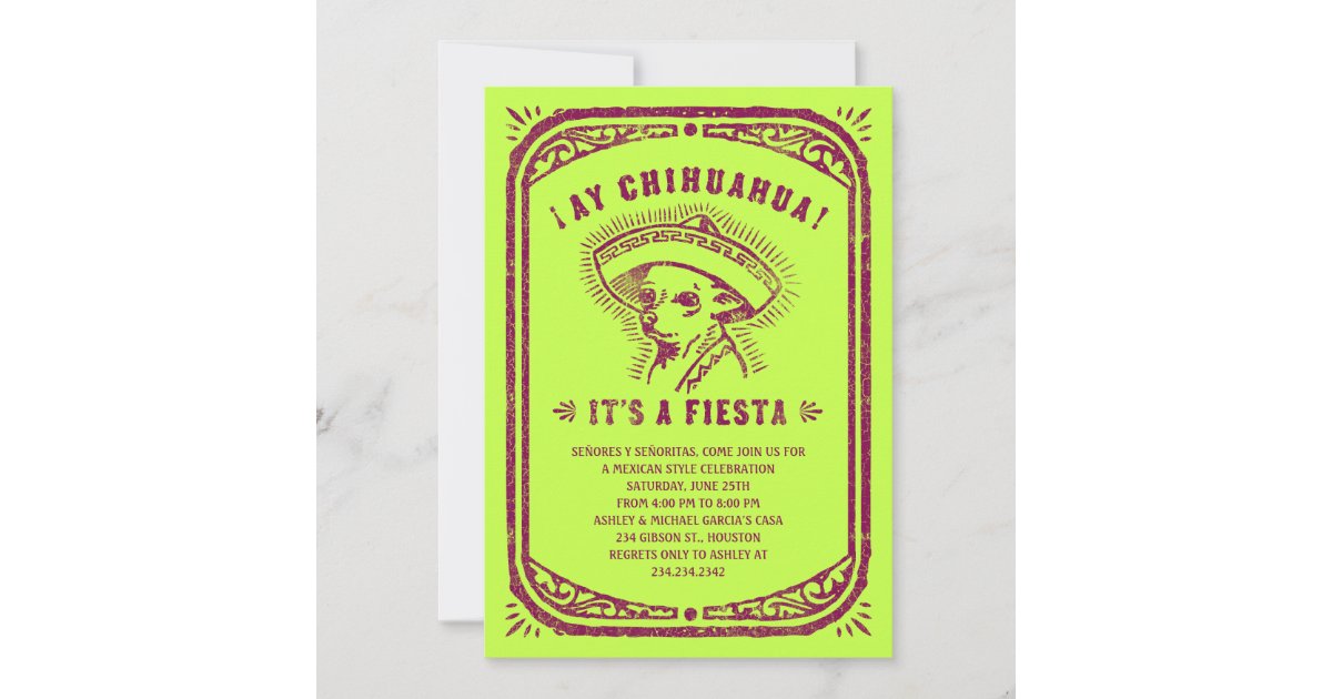 Mexican Party Invitations Zazzle