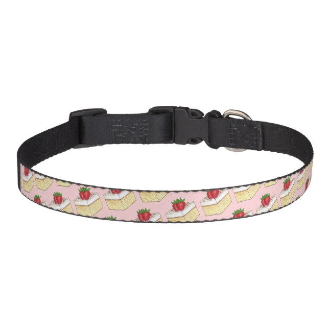 Mexican Pastel de Tres Leches Cake Baking Dessert Pet Collar (Front)
