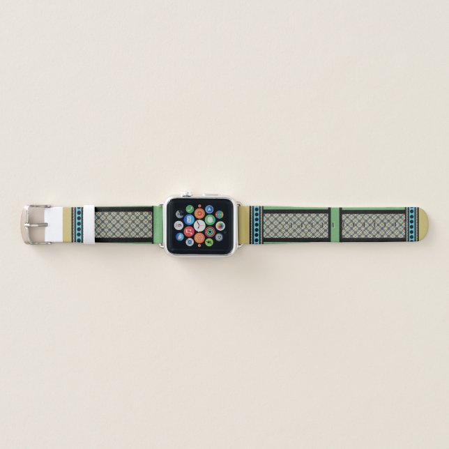 Mexican Patchwork Double Style 1 Apple Watch Band (Front)