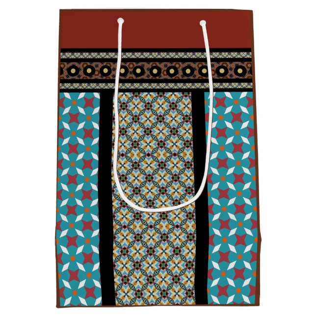 Mexican Patchwork Style 3 Medium Gift Bag (Back)