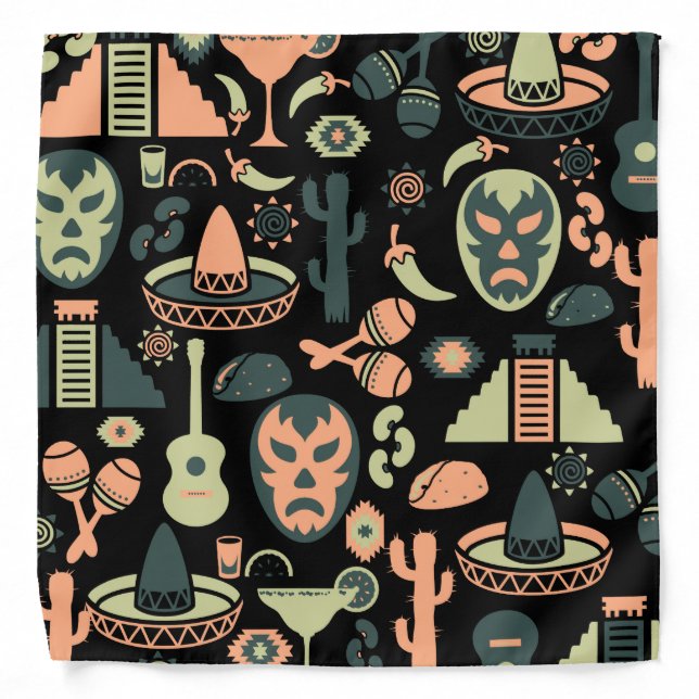 Mexican Pattern Bandana (Front)