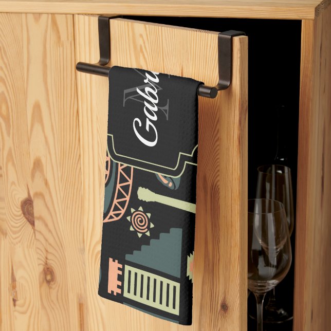 Mexican Pattern Kitchen Towel (Thirds Fold)