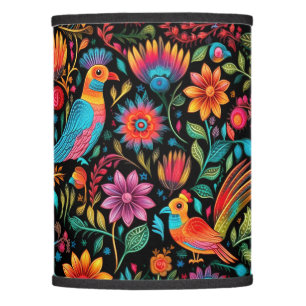 Mexican pattern script name lamp shade