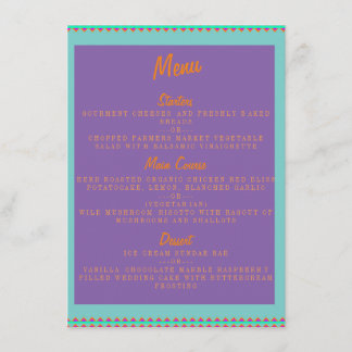 MEXICAN PATTERN STYLE MENU