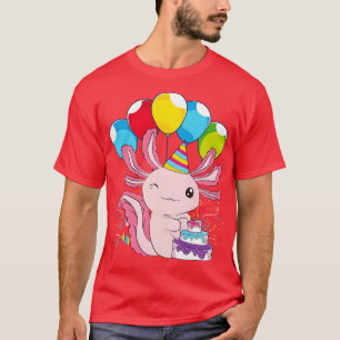 Mexican Pet Animal Birthday Party Axolotl Owner Cu T-Shirt