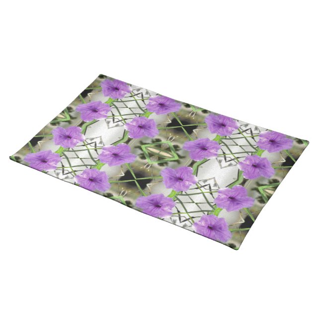 Mexican Petunias and Latticework Placemat (On Table)