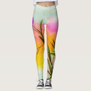 Mexican Petunias Love Color Leggings