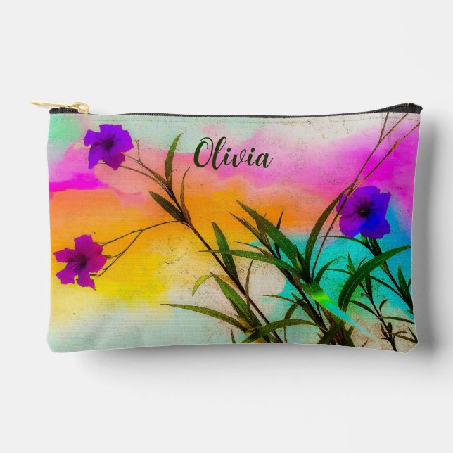 Mexican Petunias Love Color Print Cut Sew Bag (Front)