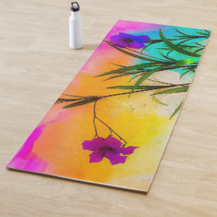 Mexican Petunias Love Color Yoga Mat