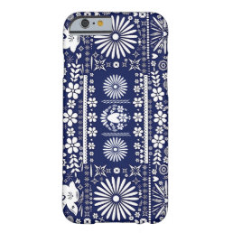 Mexican Picado Blue Navy Cut Papel Paper Spanish Barely There iPhone 6 Case