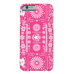 Mexican Picado Hot Pink Cut Papel Paper Spanish Barely There iPhone 6 Case