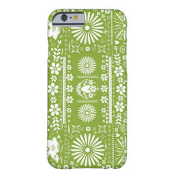 Mexican Picado Lime Avocado Green Paper Spanish Barely There iPhone 6 Case