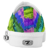 Mexican Pinata Happy Feet Sneakers (Left Shoe Back)