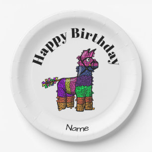 Mexican Pinata Paper Plates Customize It!