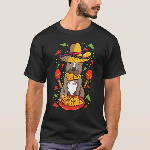 Mexican Pitbull Dog For Mexicans And Pitbulls T_Shirt