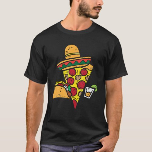 Mexican Pizza Food Party Fiesta Cinco De Mayo Men T_Shirt