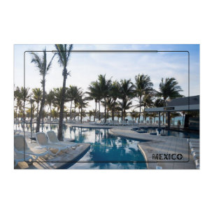 Mexican Pool Resort Acrylic Print