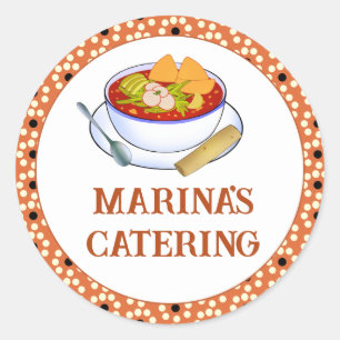 Mexican Pozole Rojo De Pollo Classic Round Sticker