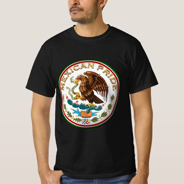 Mexican Pride (Eagle from Mexican Flag) T-Shirt (Front)