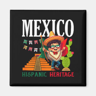 Mexican pride flag mexico roots heritage mexico magnet